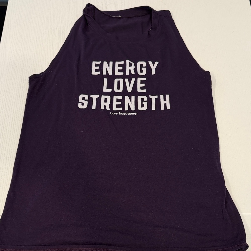 Burn boot camp Purple Tank Top